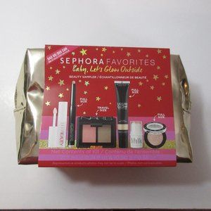 Sephora Favorites Beauty Sampler 6 PC Set 3 FULL SIZE! And Makeup Cosmetic Bag